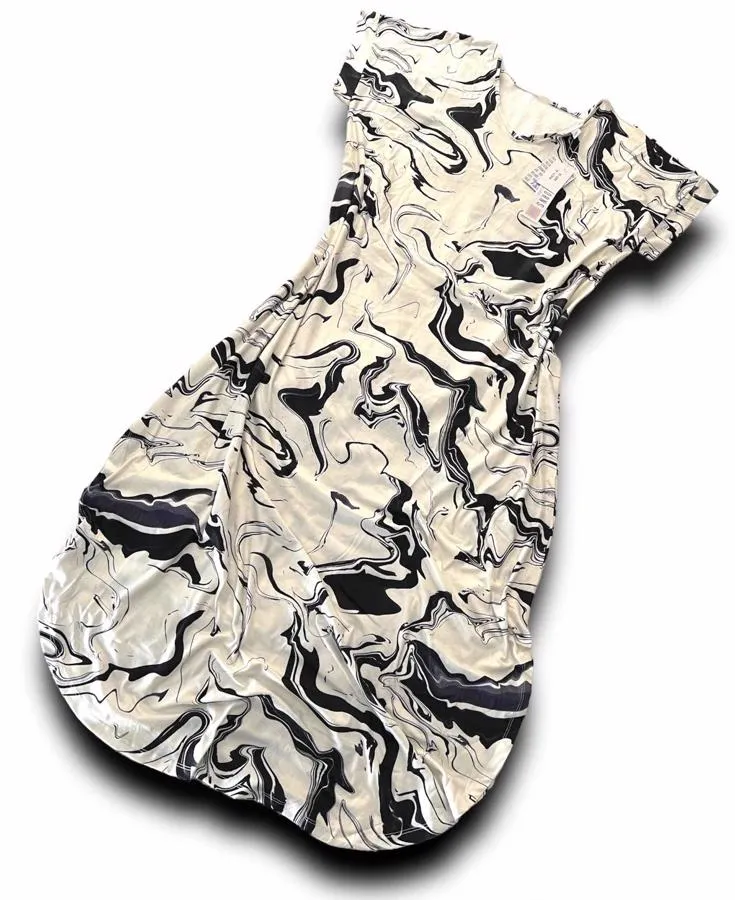 Macy - White Black Marble