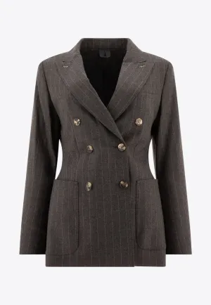 Maracas Pinstriped Blazer