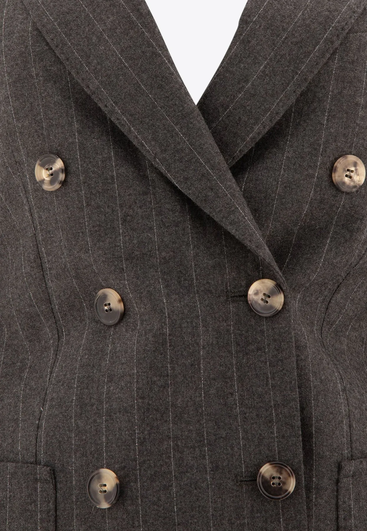 Maracas Pinstriped Blazer