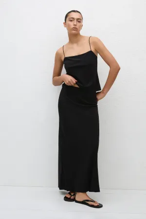 Matteau Bias Elastic Skirt - Black