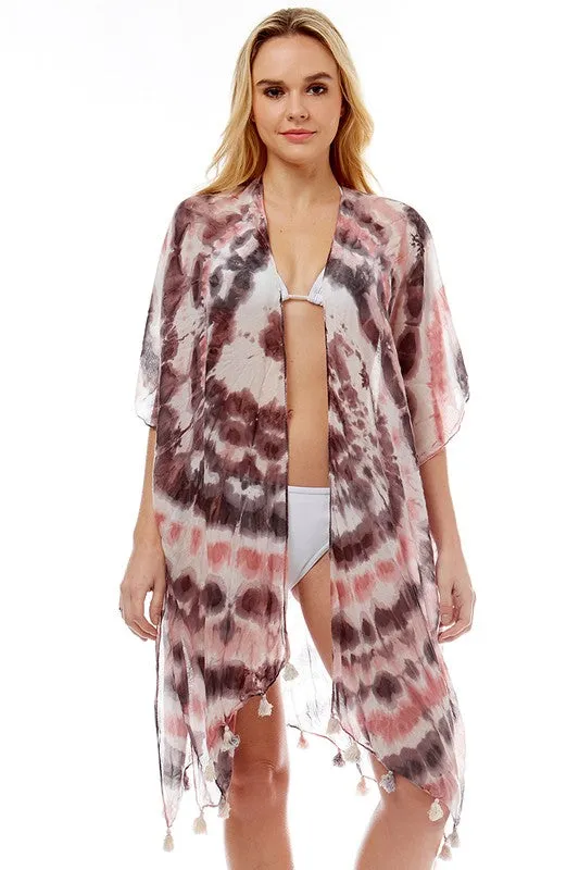 Maui Watercolor Kimono (multi color avail)