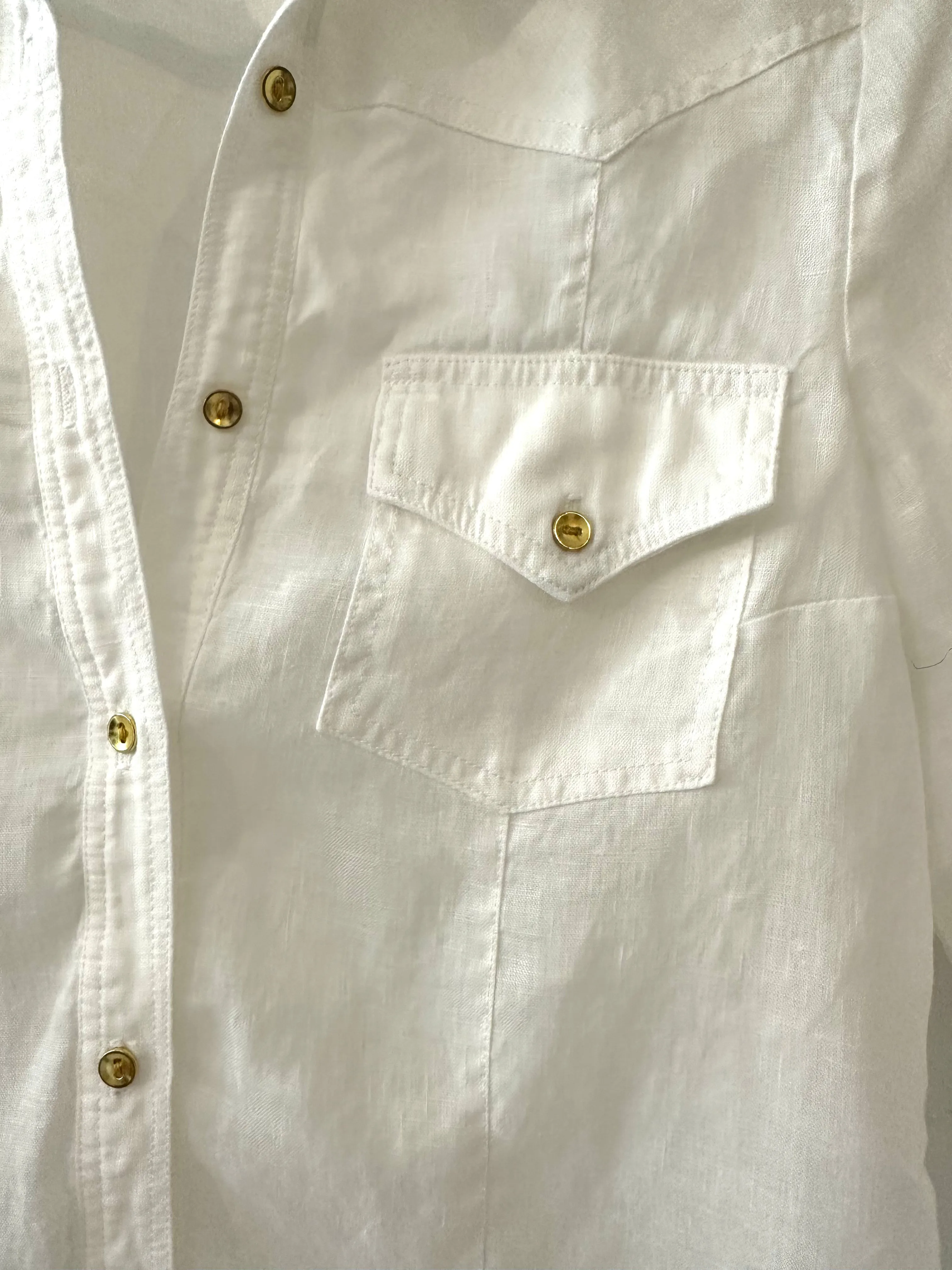 Memphis White Linen Shirt
