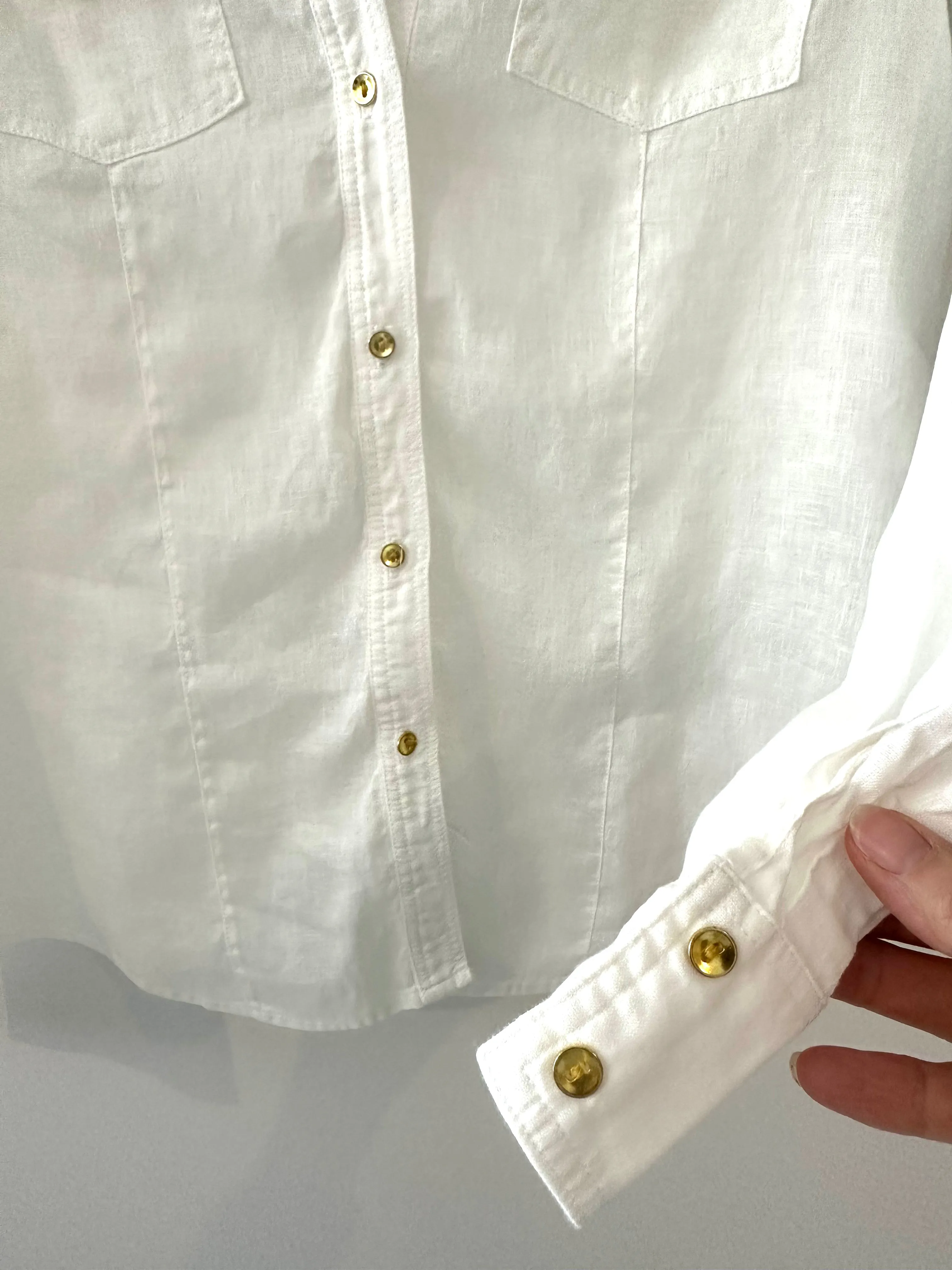 Memphis White Linen Shirt