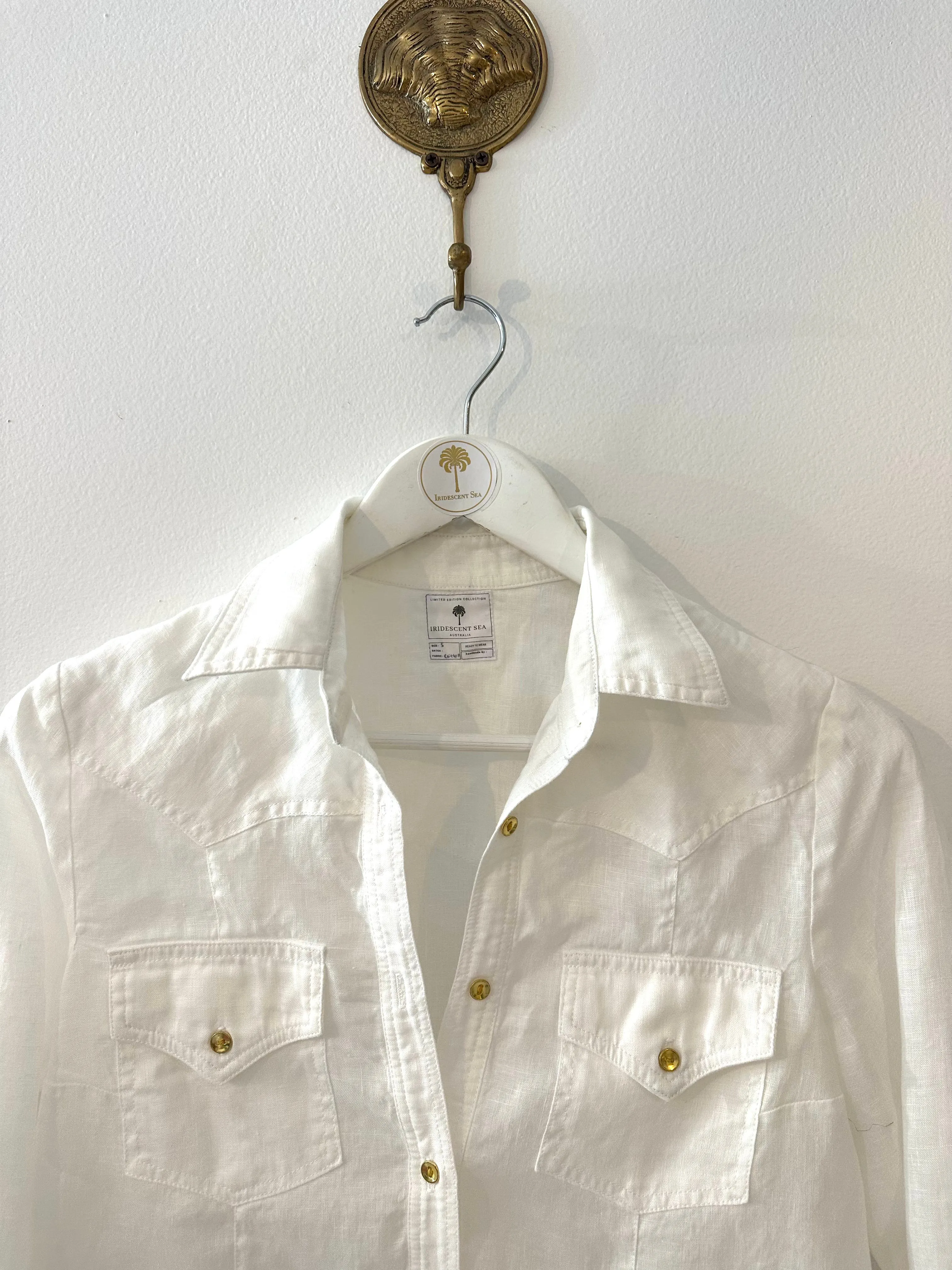 Memphis White Linen Shirt
