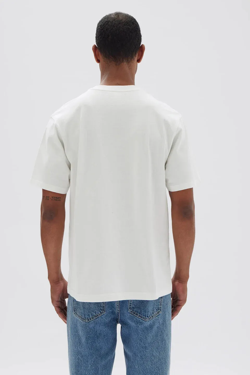 Mens Exhibit Patch SS Tee White