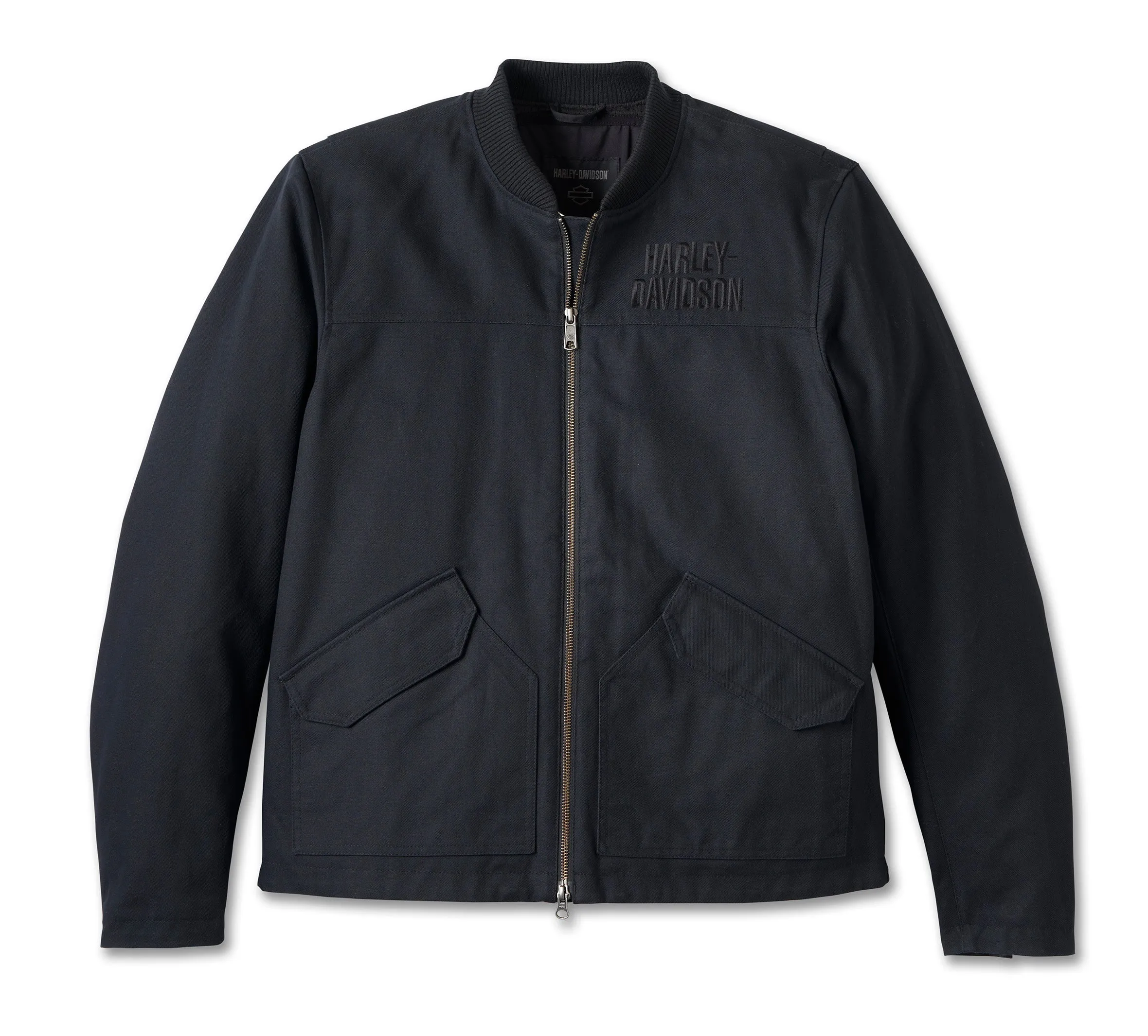 Men's H-D Flex Layering System Bomber Riding Jacket Outer Layer - Tall - Black