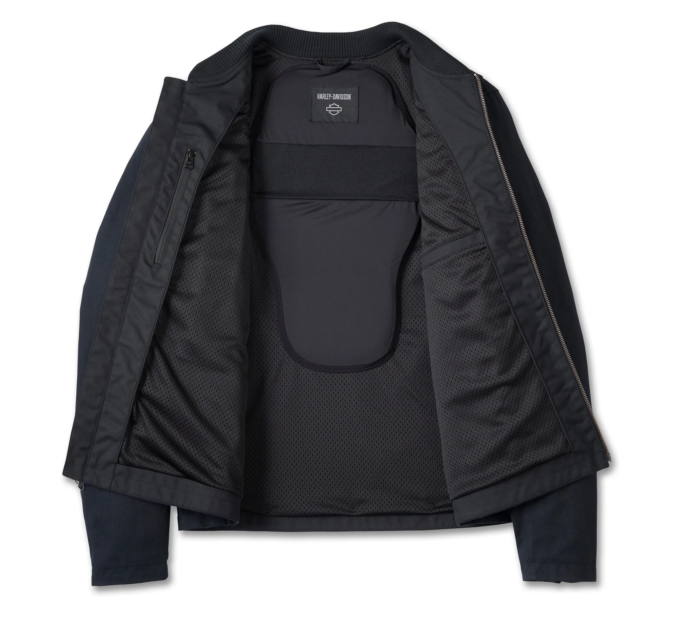 Men's H-D Flex Layering System Bomber Riding Jacket Outer Layer - Tall - Black
