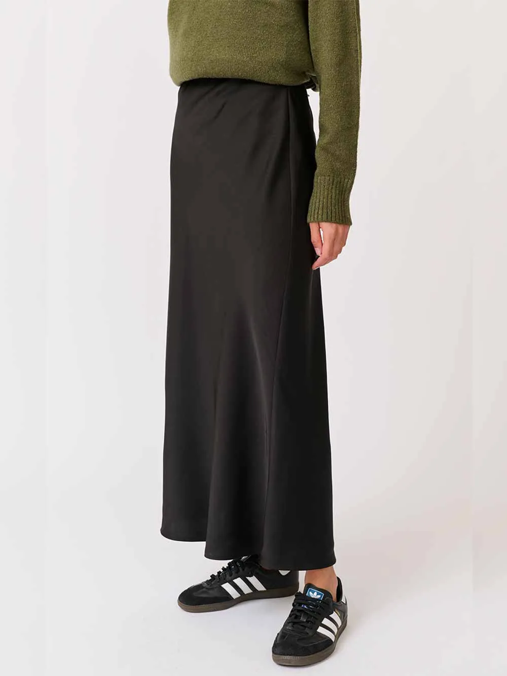 Millie Slip Skirt - BLACK
