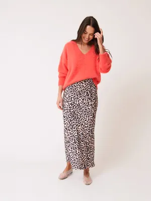 Millie Slip Skirt - NEUTRAL LEOPARD