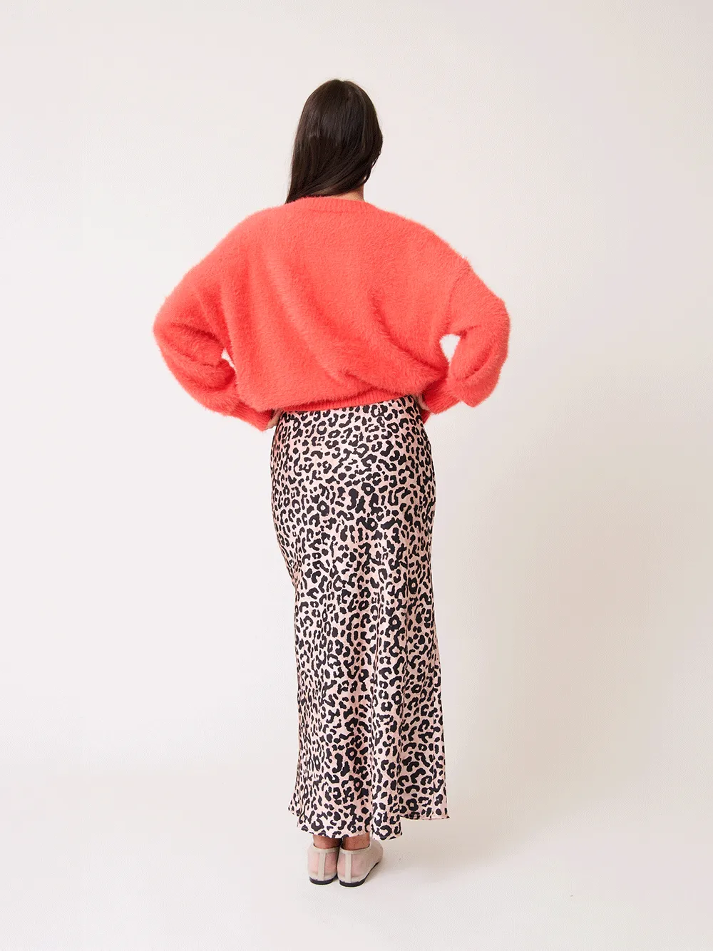 Millie Slip Skirt - NEUTRAL LEOPARD