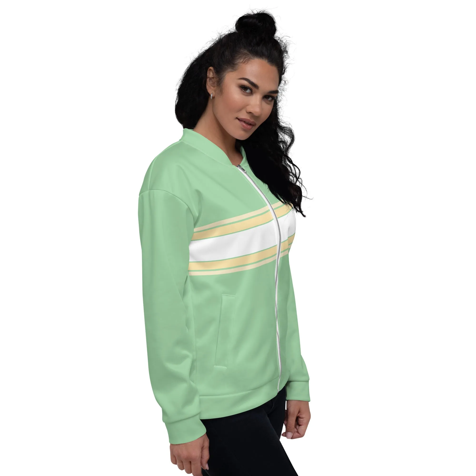 Mint Horizontal - Sustainably Made Jacket