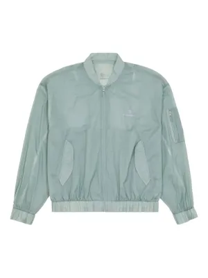 MM6 & Salomon Numbers-Print Bomber Jacket Jadeite