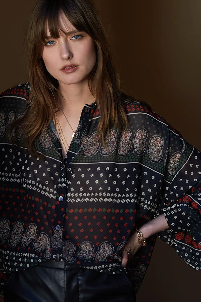 Molly Bracken Tzigane Print Shirt