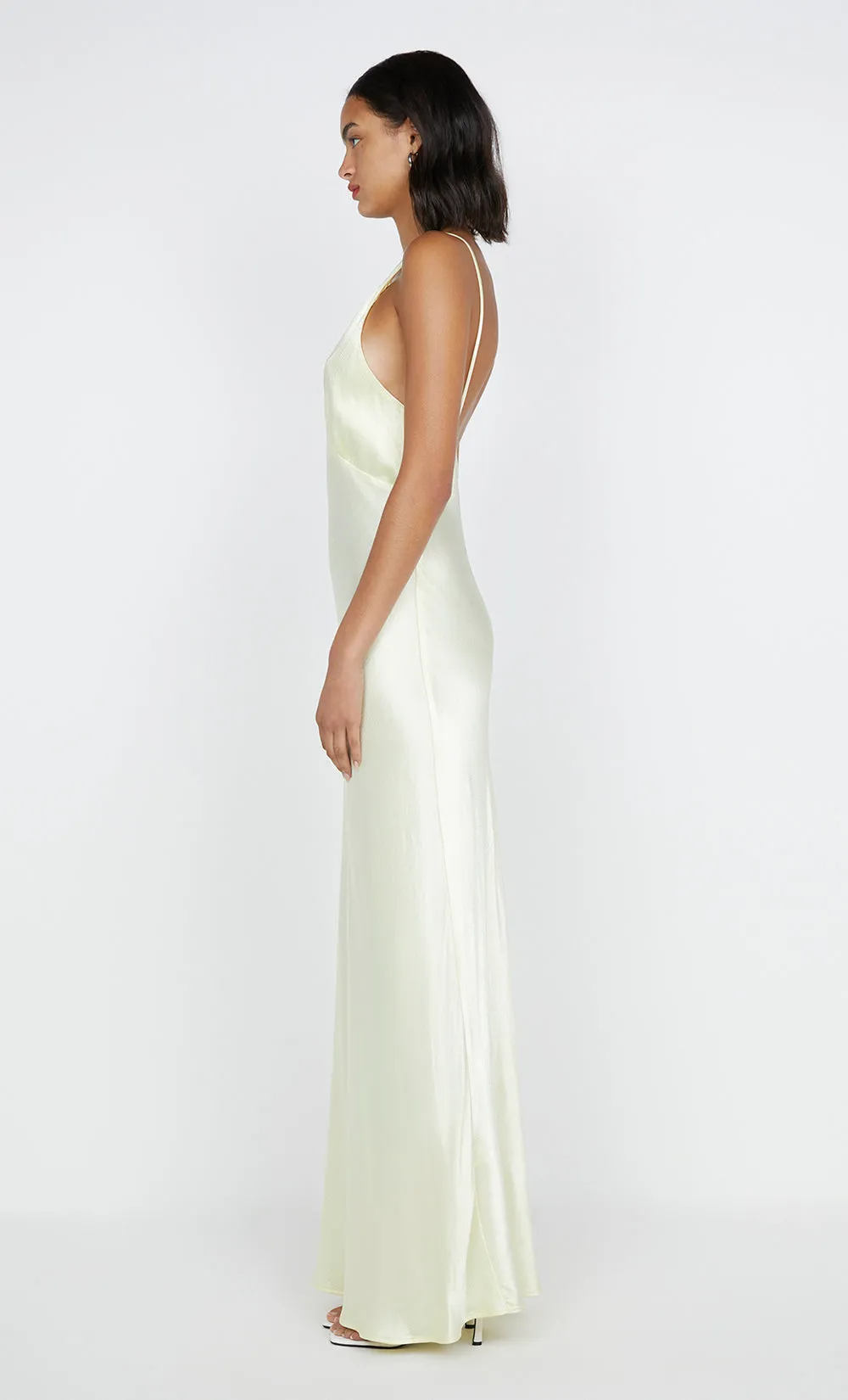 MOON DANCE V MAXI DRESS - ICE YELLOW