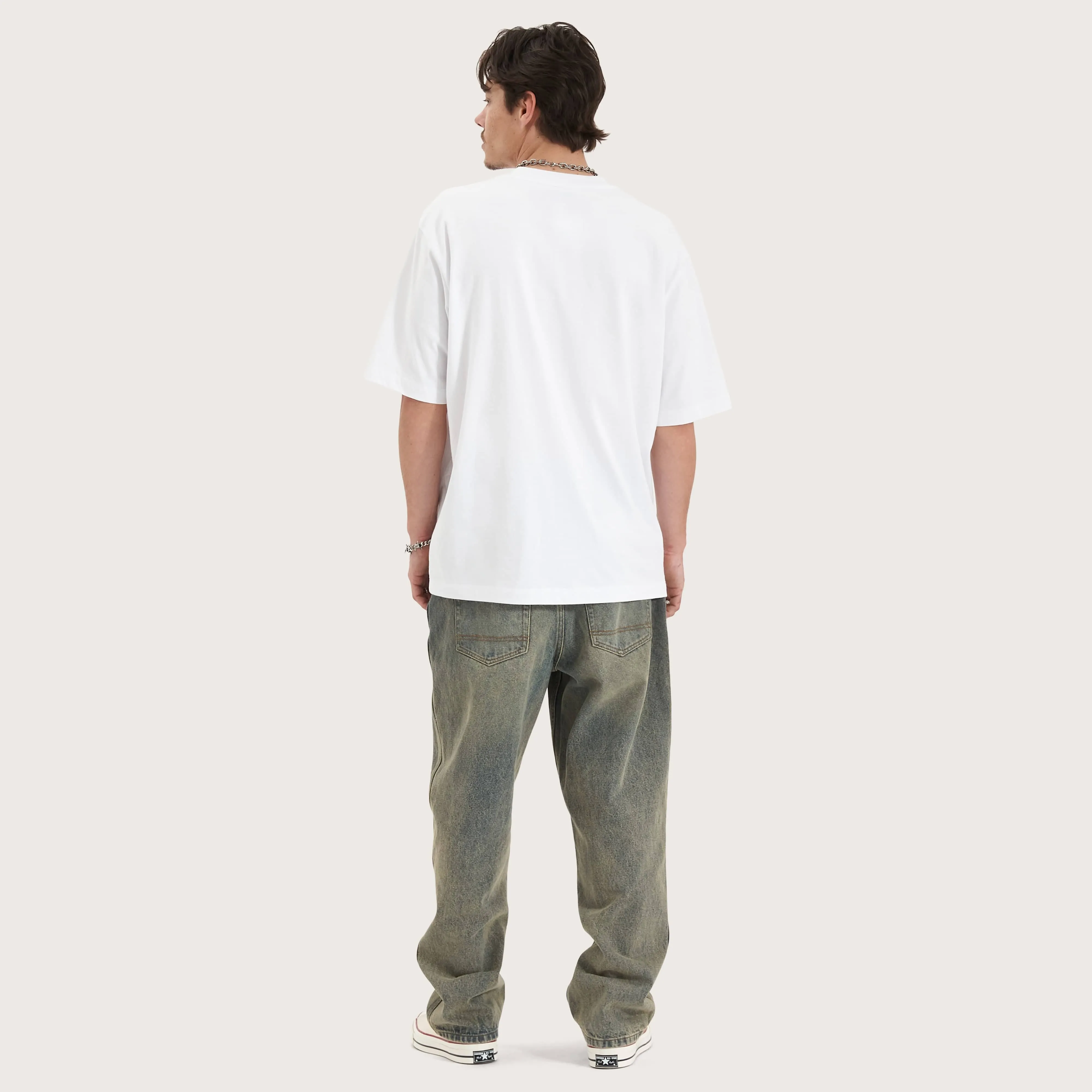 Moonlit Heavy Oversized Tee White
