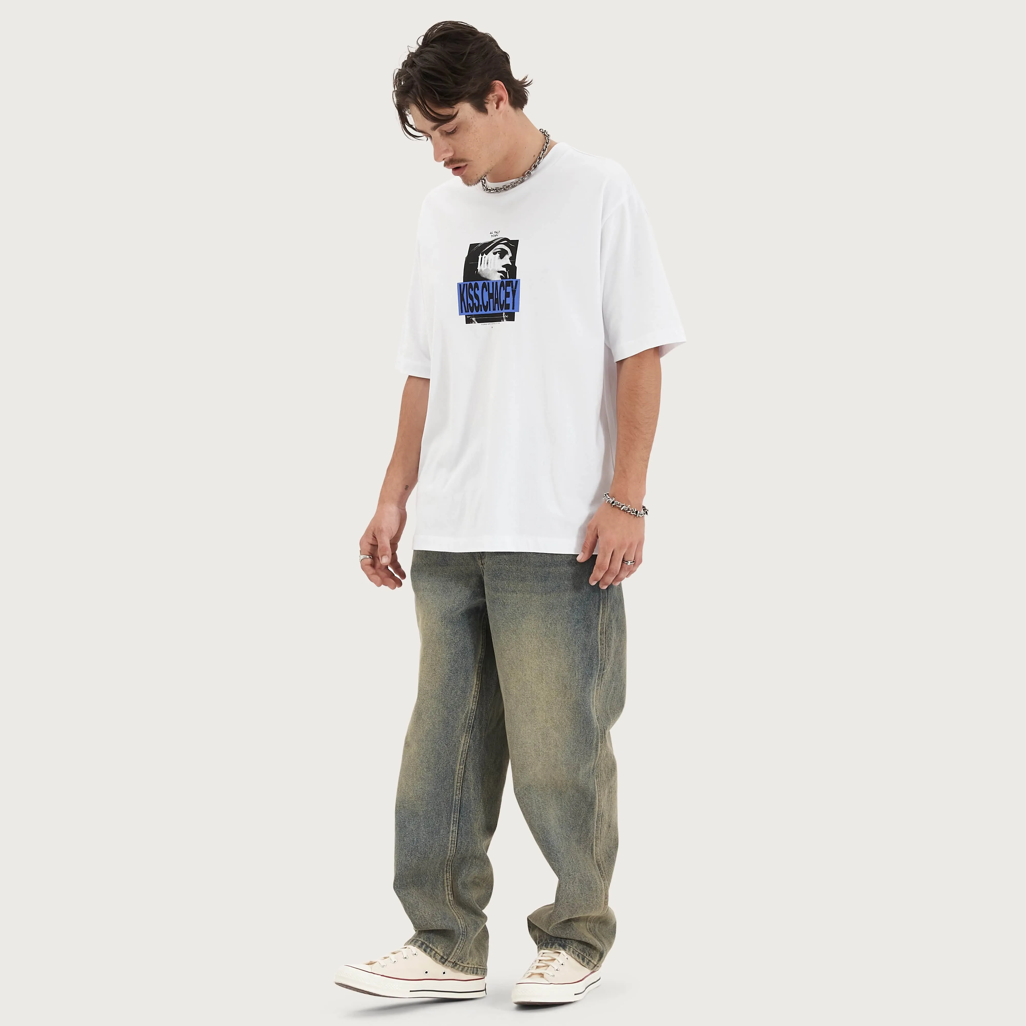 Moonlit Heavy Oversized Tee White