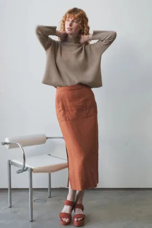 Nadi Linen Skirt - Cajun