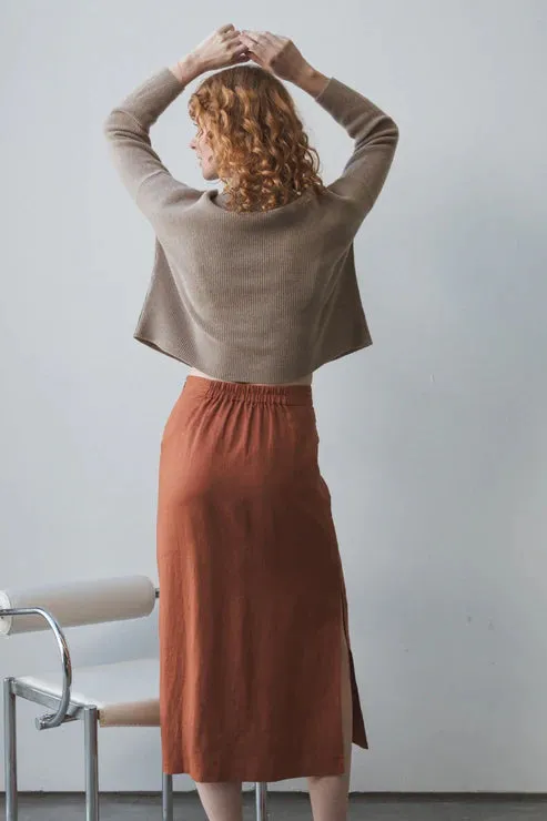 Nadi Linen Skirt - Cajun