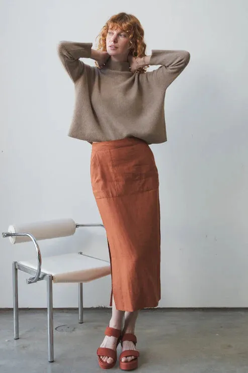 Nadi Linen Skirt - Cajun