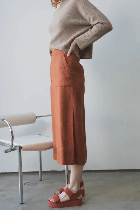 Nadi Linen Skirt - Cajun