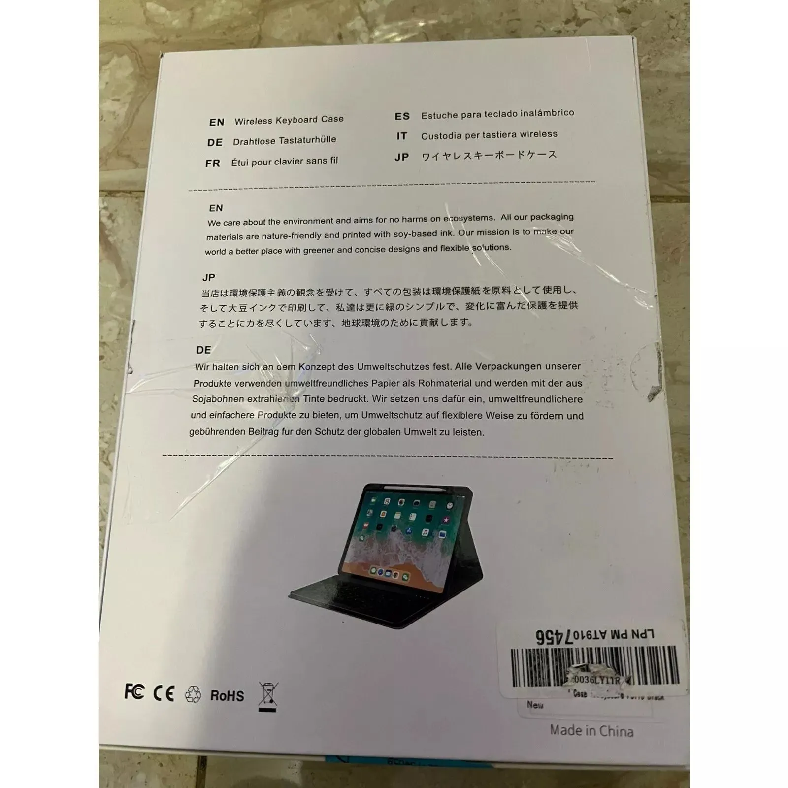 NEW Ekbense Ultra-Slim Wireless Keyboard Case to New iPad Air 2020 & iPad Pro 2020, Retails $60