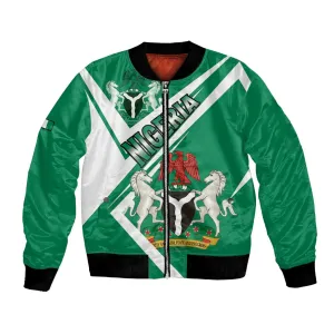 Nigeria Coat Of Arms Sporty Style Bomber Jacket LT15