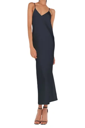 Norma Kamali Bias Slip Dress To Midcalf Black