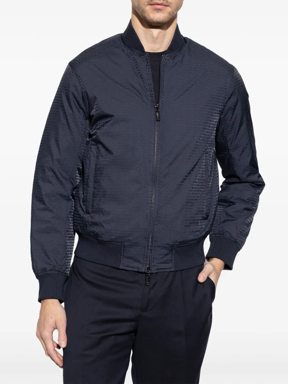 Nylon bomber jacket