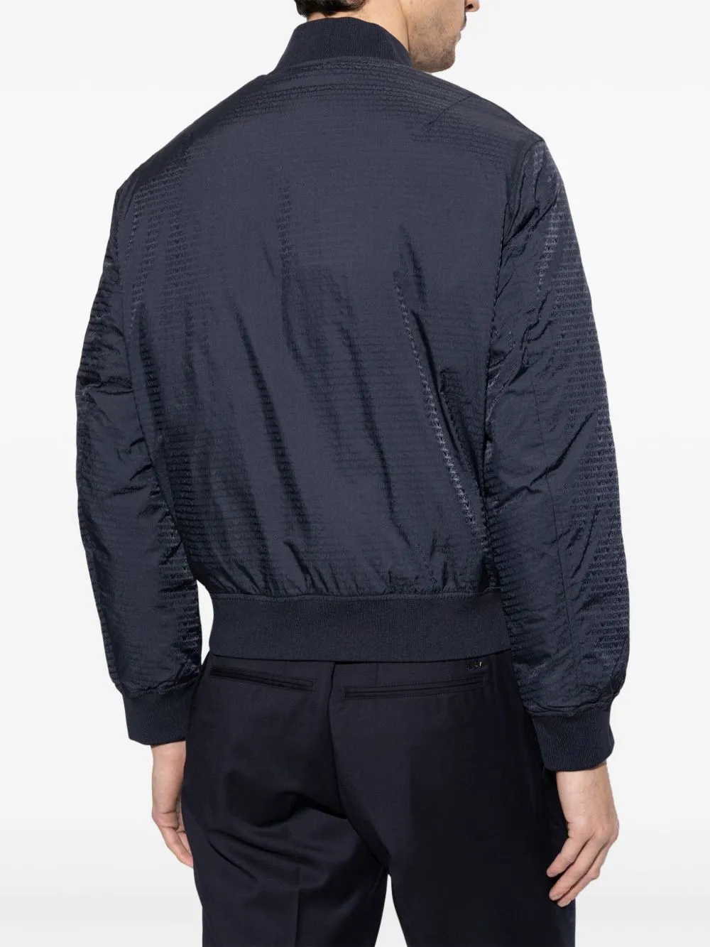 Nylon bomber jacket