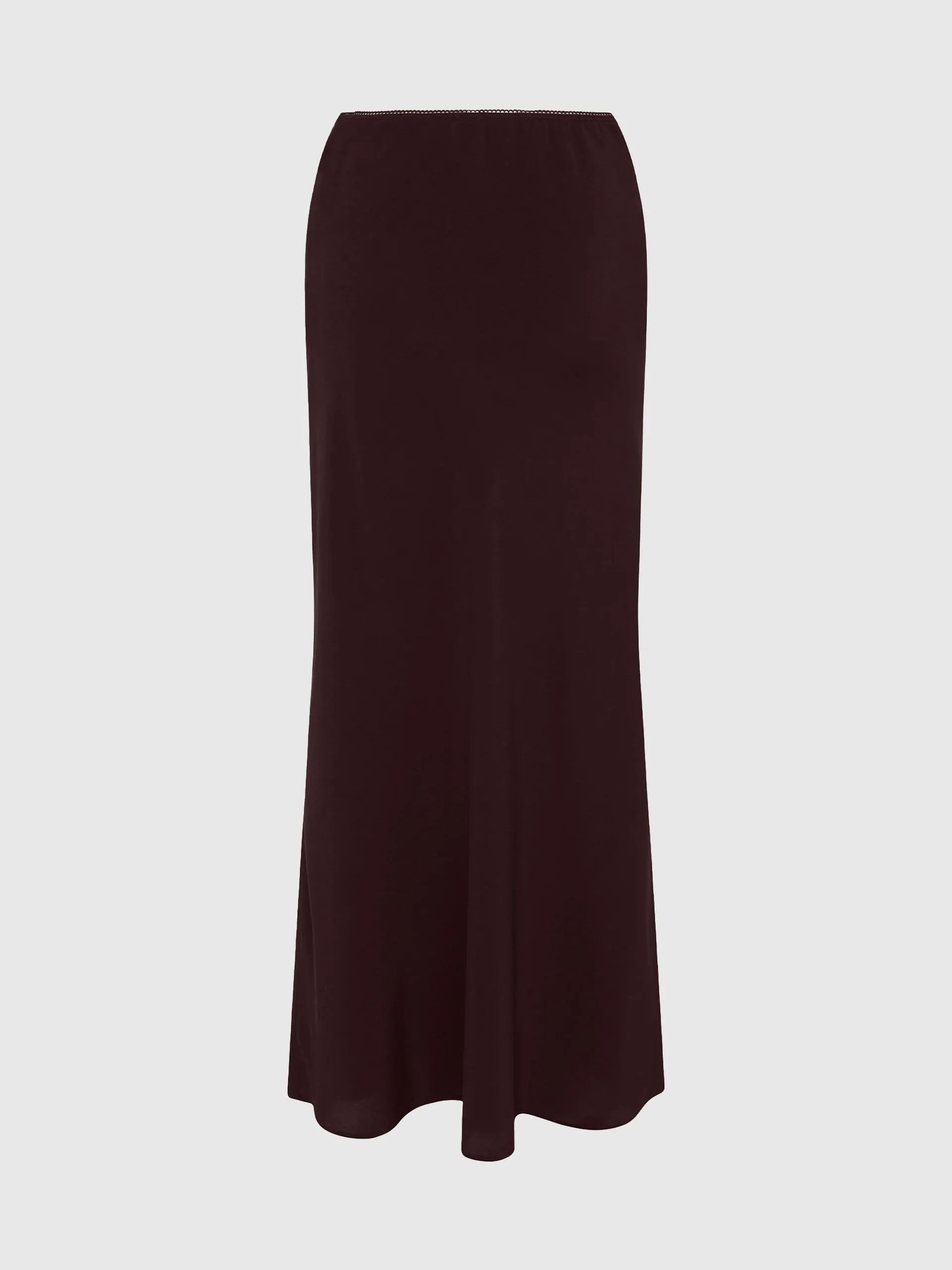 Olga Joan Bias Skirt Cacao