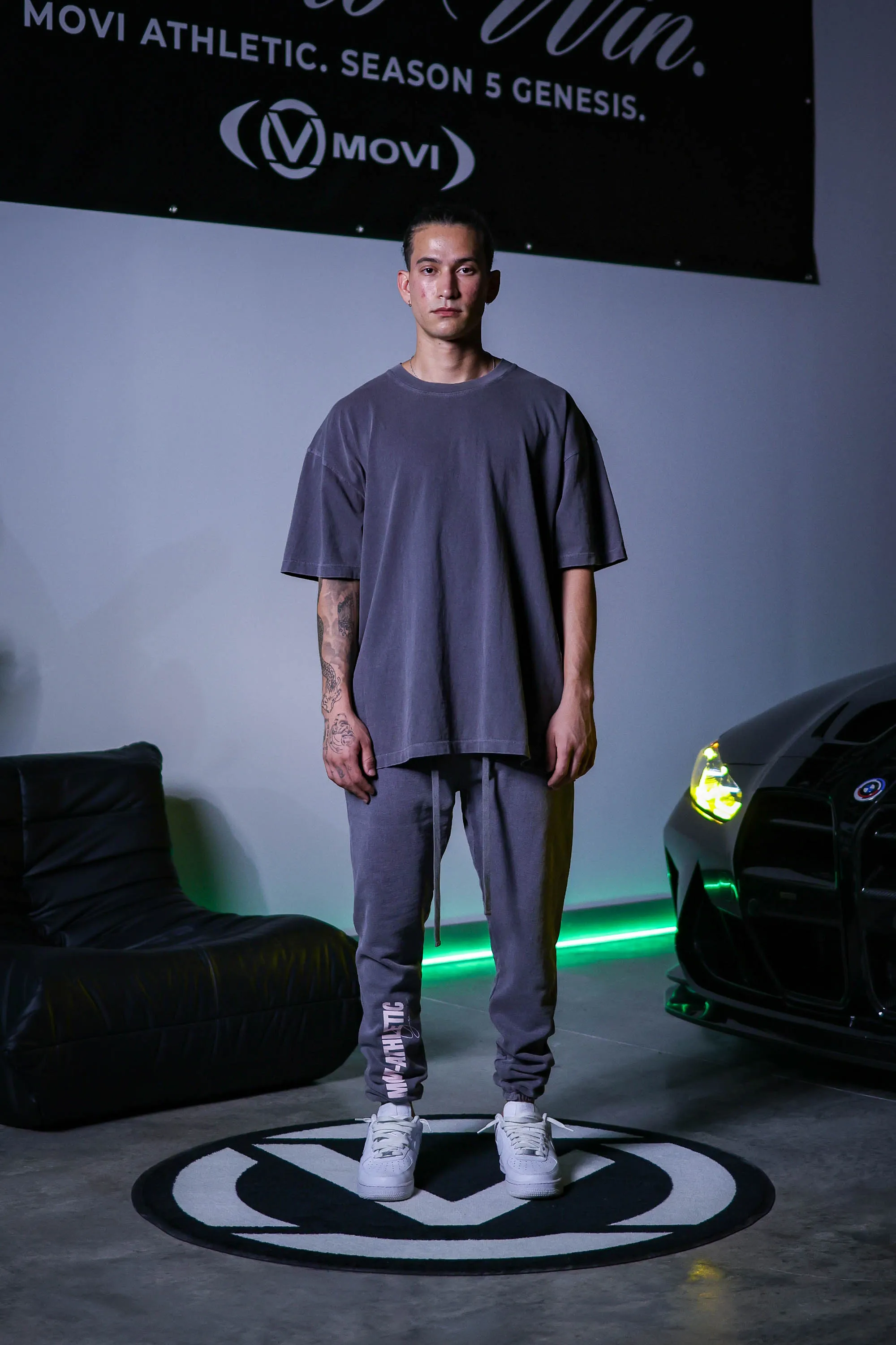 ORIGIN GLOW T-SHIRT - VINTAGE GREY