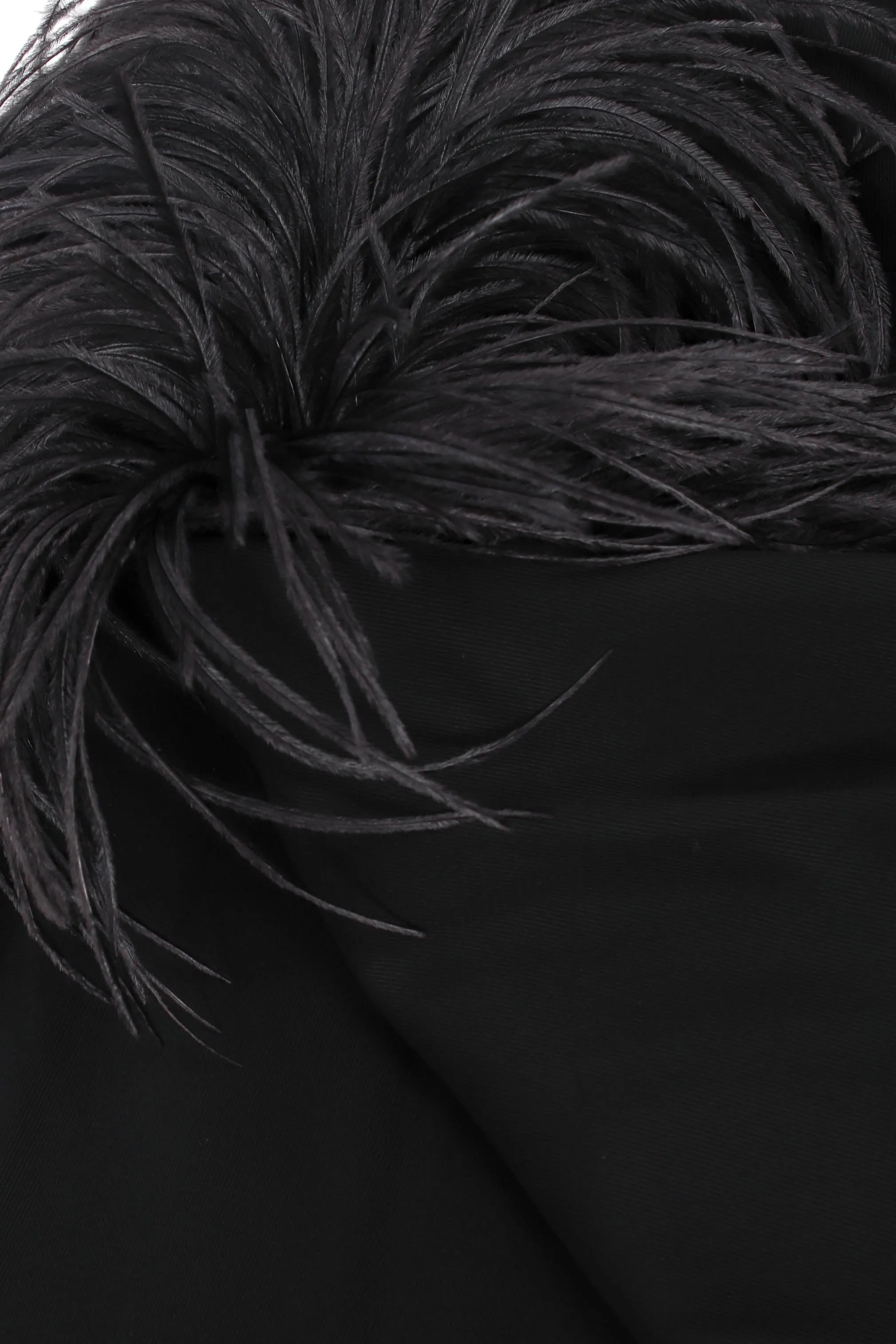 Ostrich Feather Pencil Skirt