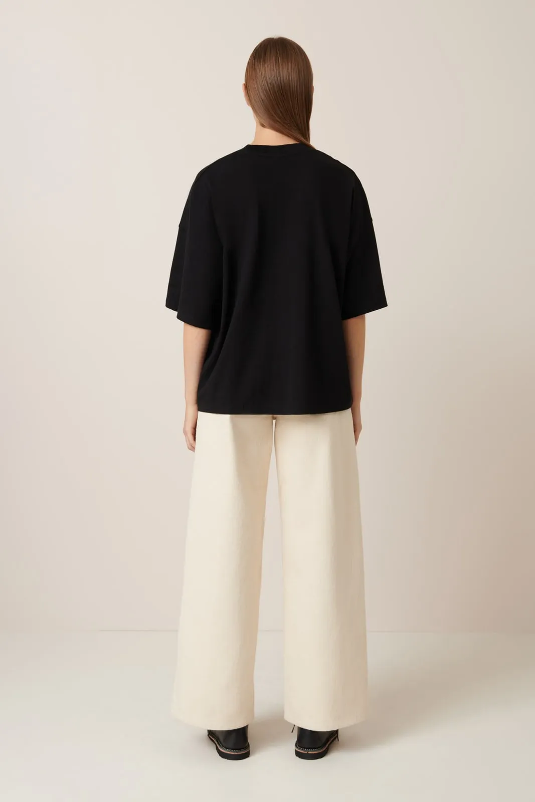 Oversized Boxy Tee Black