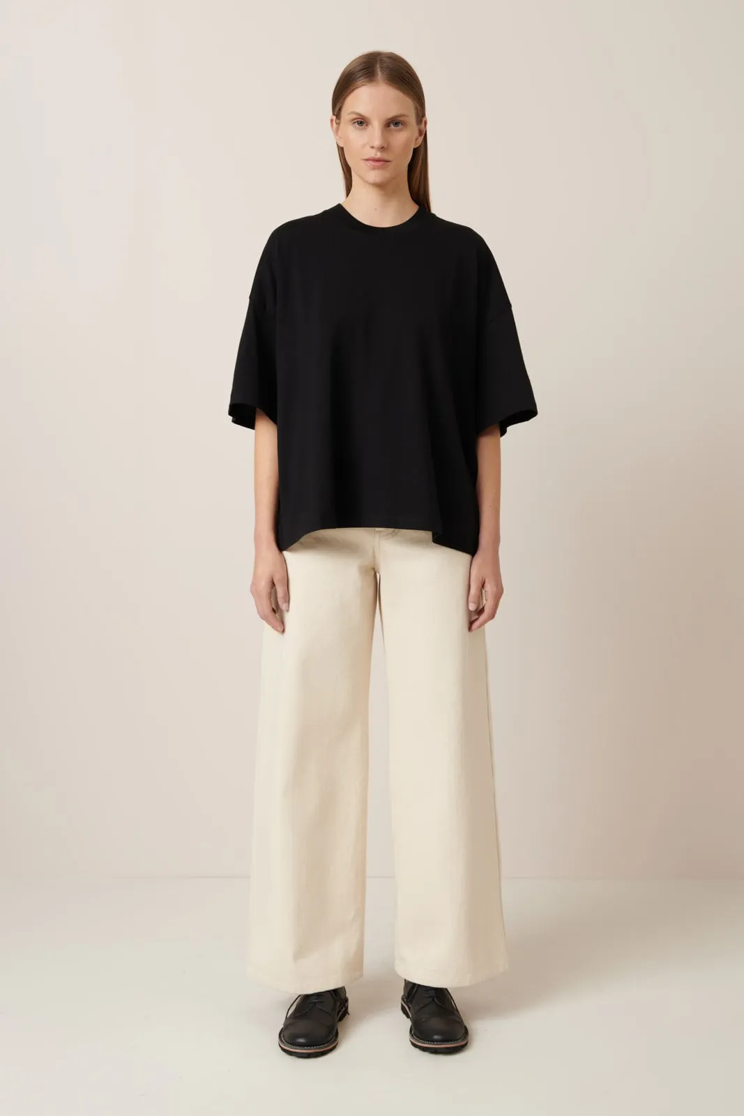 Oversized Boxy Tee Black
