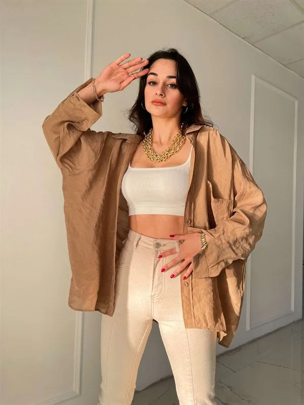 Oversized Cafe Shirt
