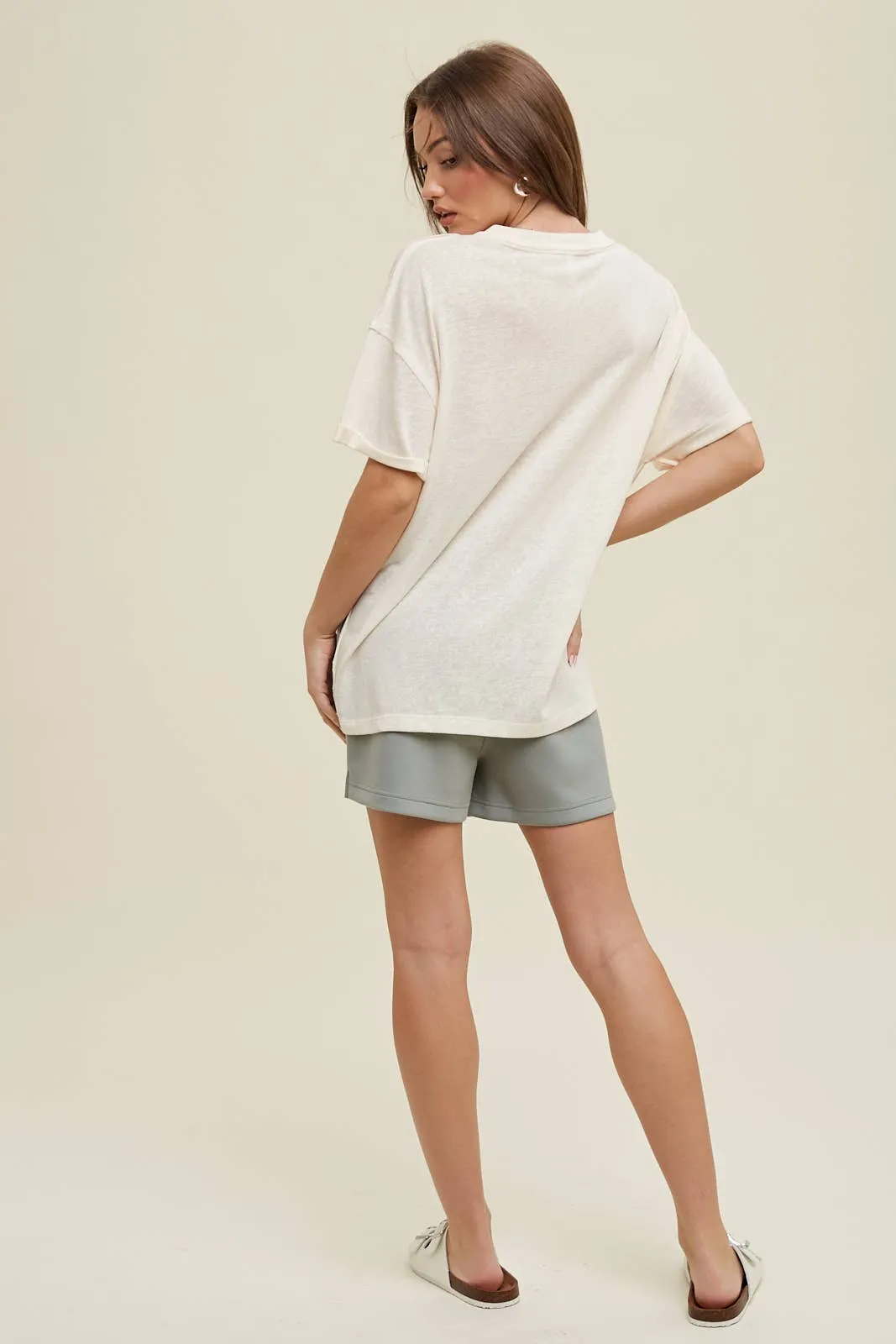 OVERSIZED COTTON KNIT TOP