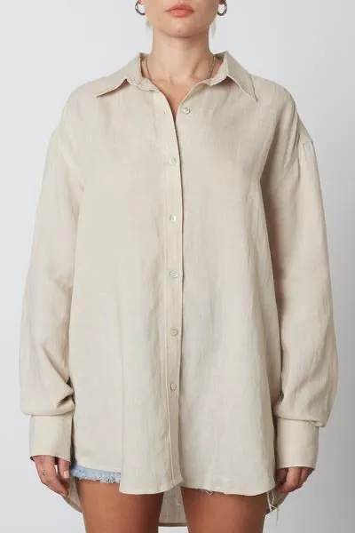 Oversized Linen Shirt