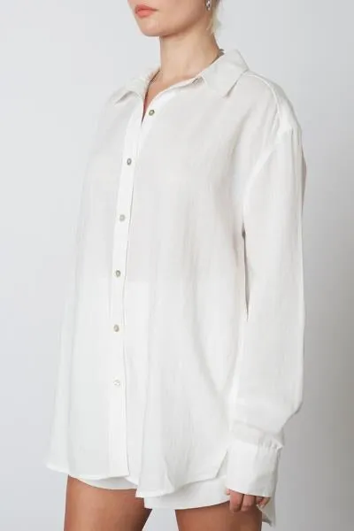 Oversized Linen Shirt
