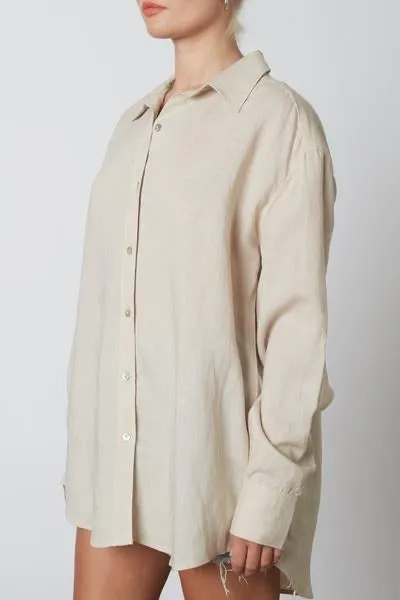 Oversized Linen Shirt