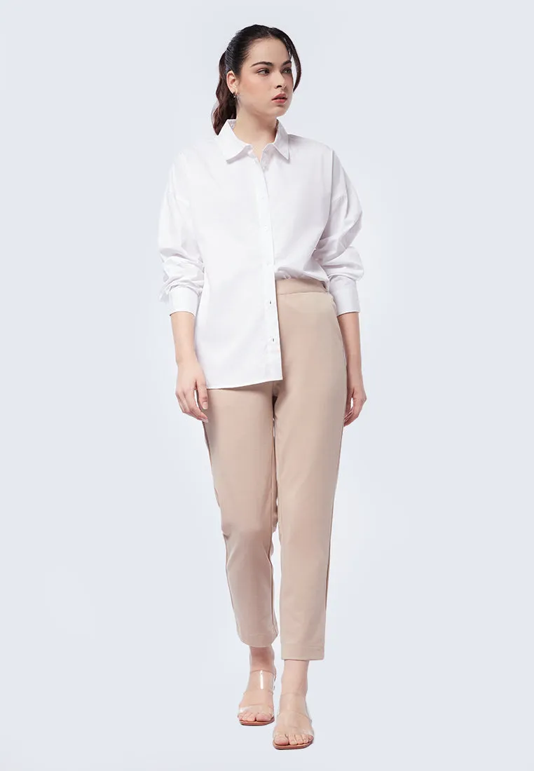 Oversized Long Sleeve Poplin Shirt