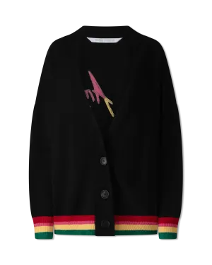 Oversized Miami Logo Cardigan