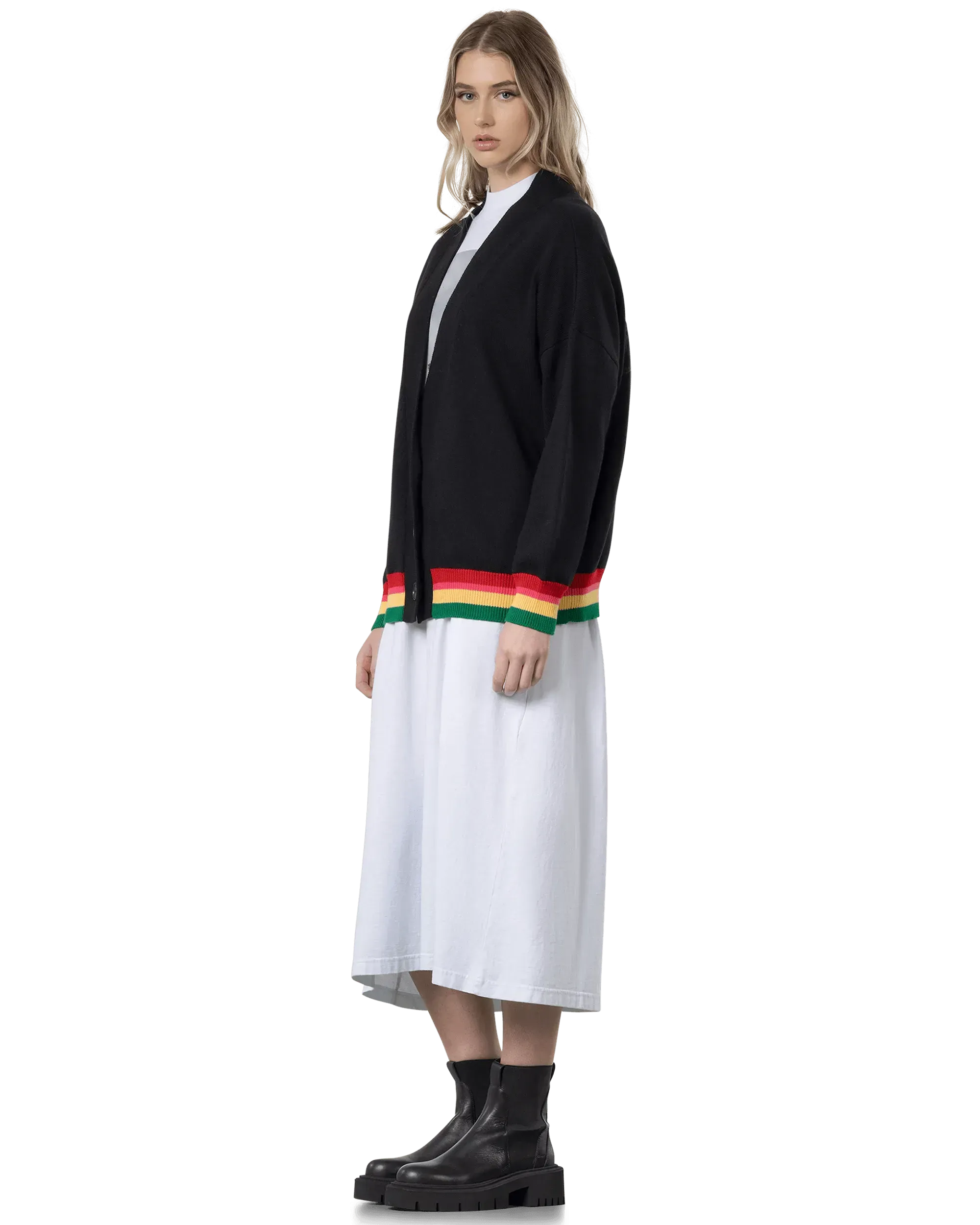 Oversized Miami Logo Cardigan