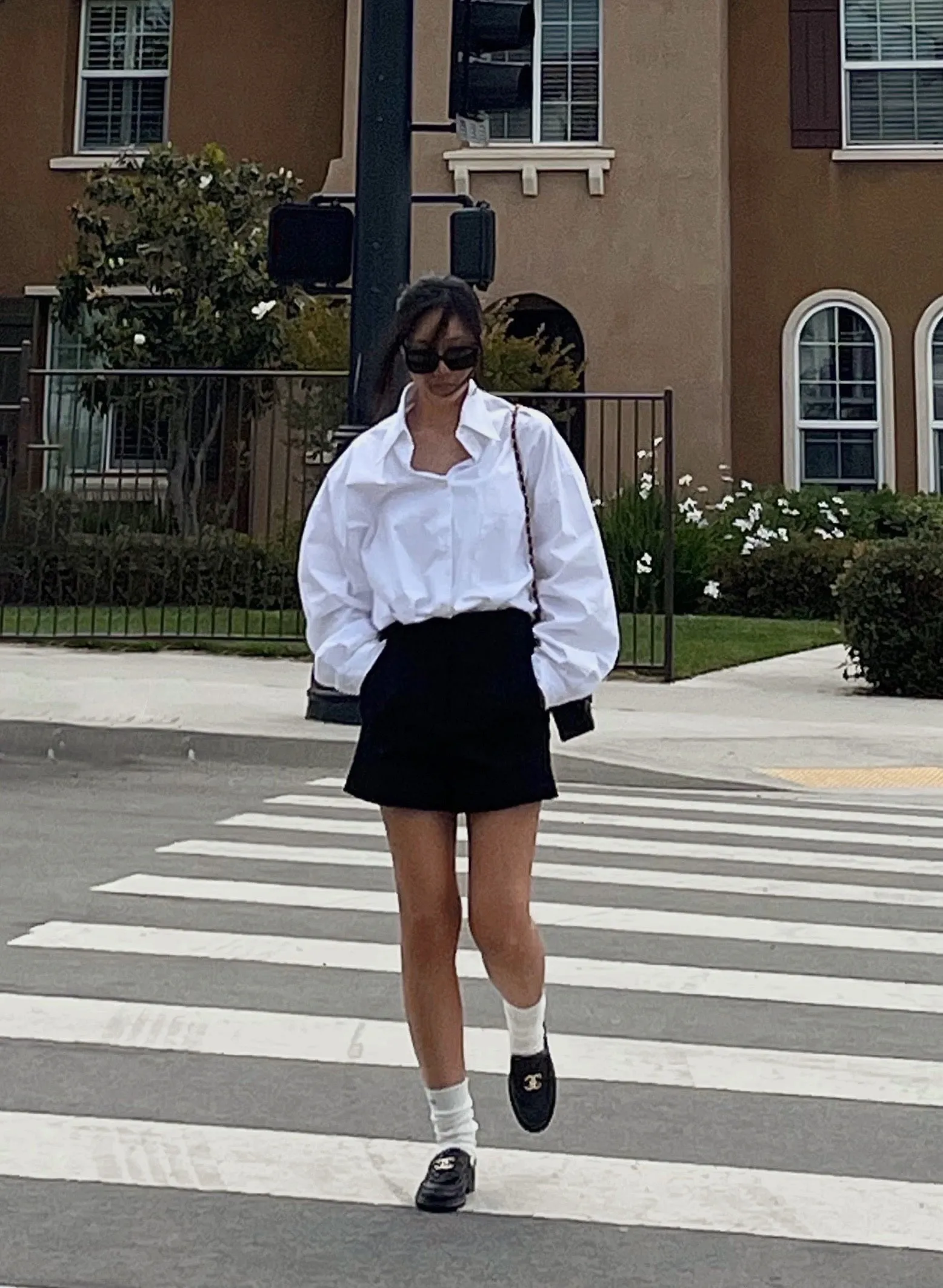 Oversized Organic Cotton Shirt in White
