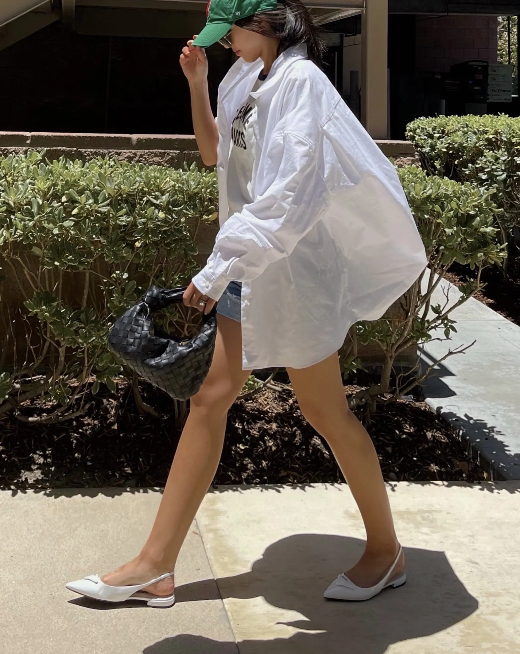 Oversized Organic Cotton Shirt in White