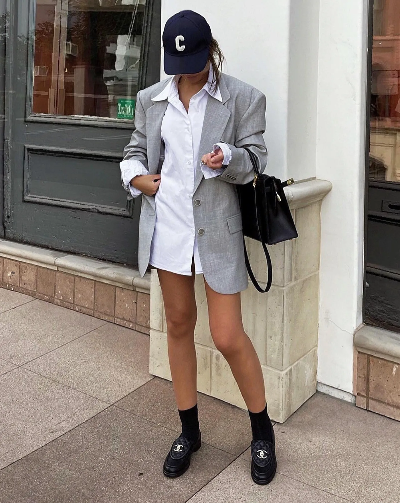Oversized Organic Cotton Shirt in White