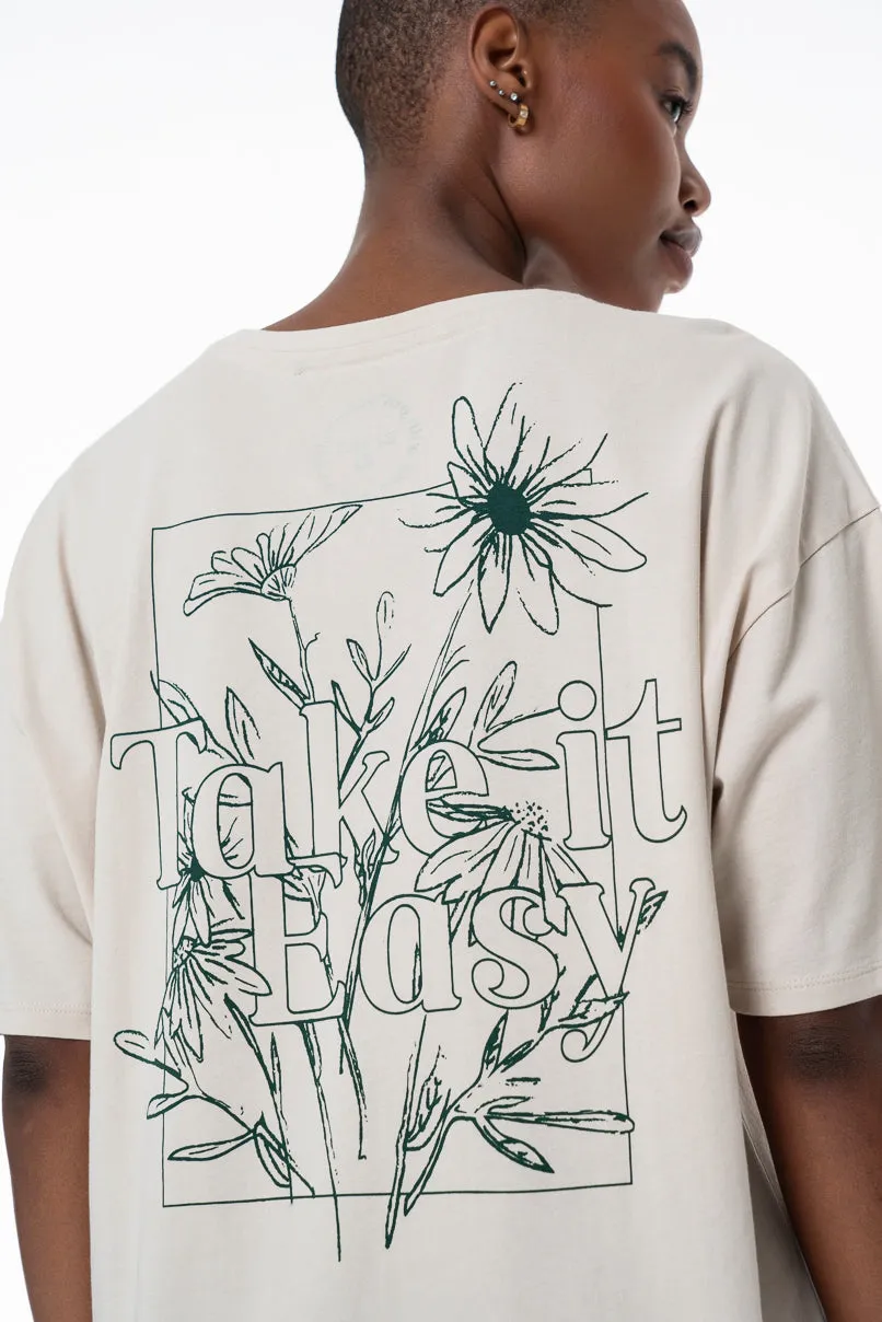 Oversized T-Shirt _ 154931 _ Stone