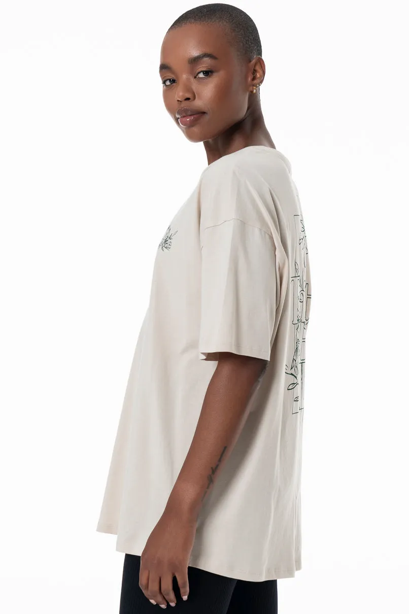 Oversized T-Shirt _ 154931 _ Stone