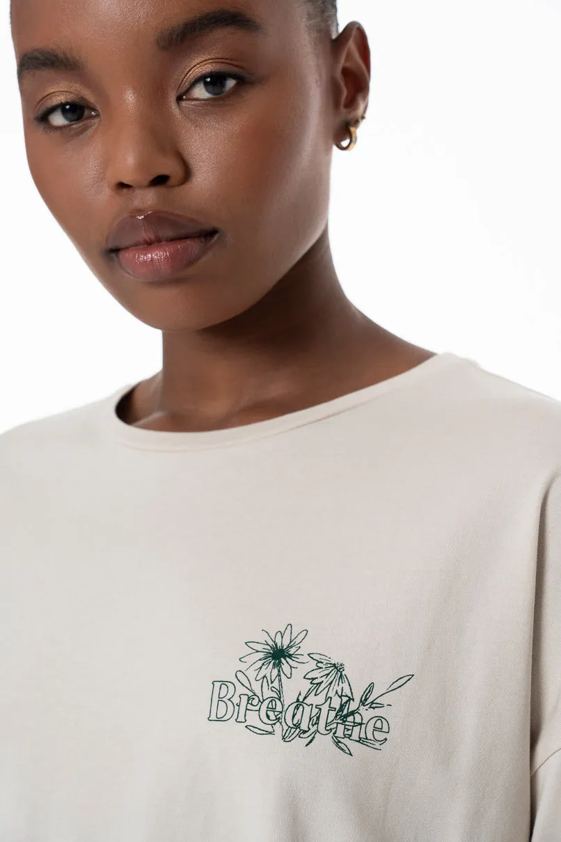 Oversized T-Shirt _ 154931 _ Stone