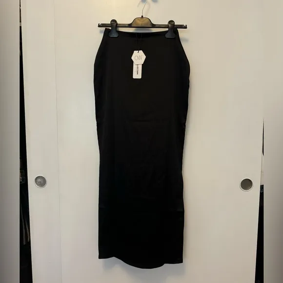 OW Collection Jamie Maxi Skirt in Black