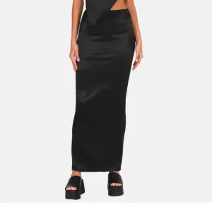 OW Collection Jamie Maxi Skirt in Black